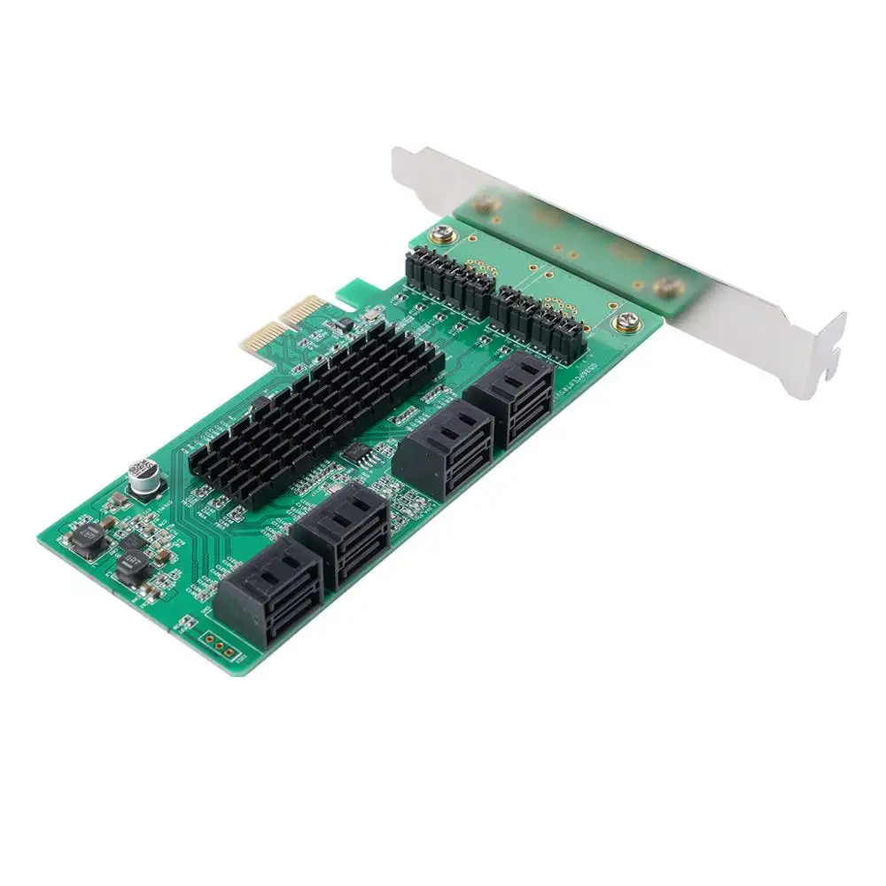ORICO 8 Port SATA3.0 PCI-E Expansion Card Adapter 6Gbps High Speed For Desktop Computer Components X1/X4/X8/X16 PCI Express Card