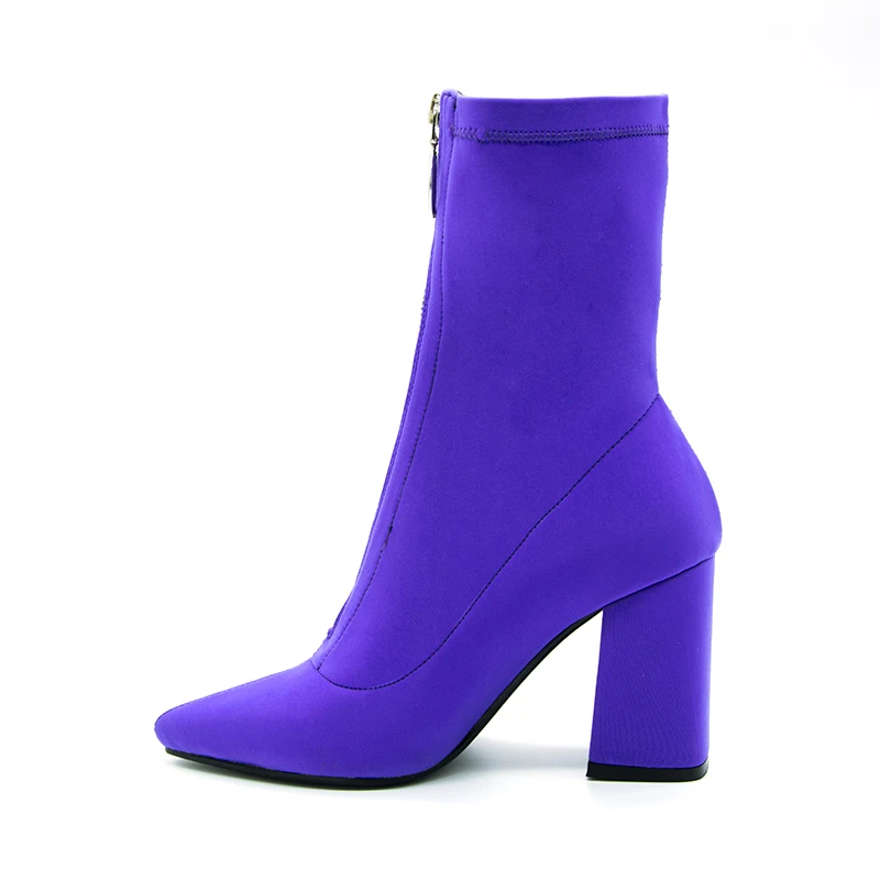 booties with square heel