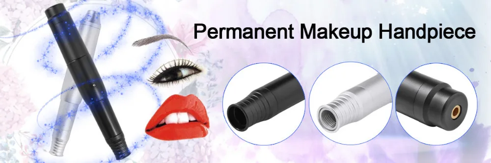 Máquina de Maquiagem Microblading com Tintas Permanente Caneta Motor Suíço Arma Sobrancelha Delineador Lábio Agulhas Tatuagem Dicas Adaptador Conjunto Kit 19 High Quality Beleza e saúde