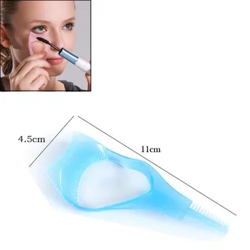 

New 2019 Eyelash Tools 3 in 1 Makeup Mascara Shield Guard Curler Applicator Comb Guide Card Makeup Tool Beauty Cosmetic Tool