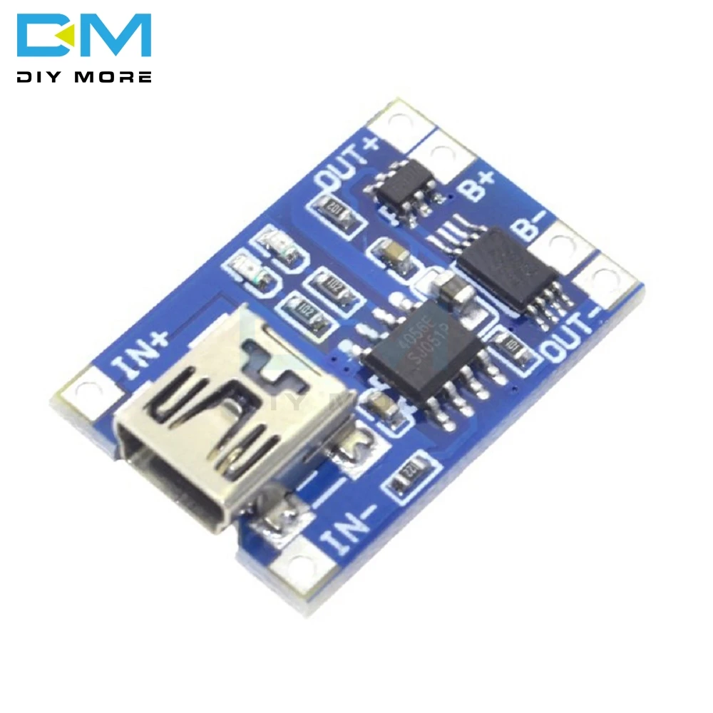 Зарядная плата с разъемом USB Type c/Micro/Mini 5 В 1A 18650 TC4056A литиевая батарея зарядная