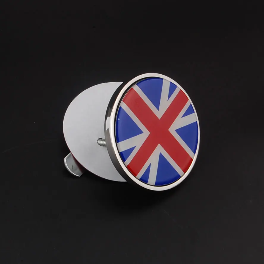 Алюминиевый национальный флаг Великобритании серый флаг Великобритании значок эмблема передняя решетка подходит для Cooper R55 R56 R57 R58 - Цвет: Синий