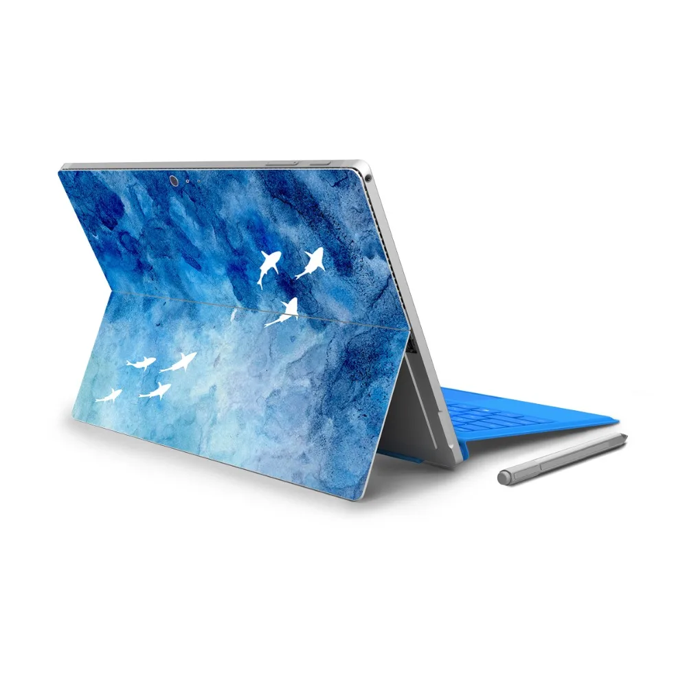 GOOYIYO для Surface Pro 4 5 виниловая наклейка на заднюю панель планшет живопись дерево