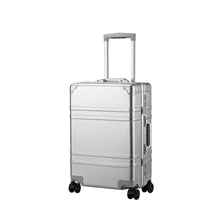 Алюминий сплав Потяните чемодан с выдвижной ручкой 20 дюймов металлический чемодан модный тип чемодана коробка с тяговым стержнем