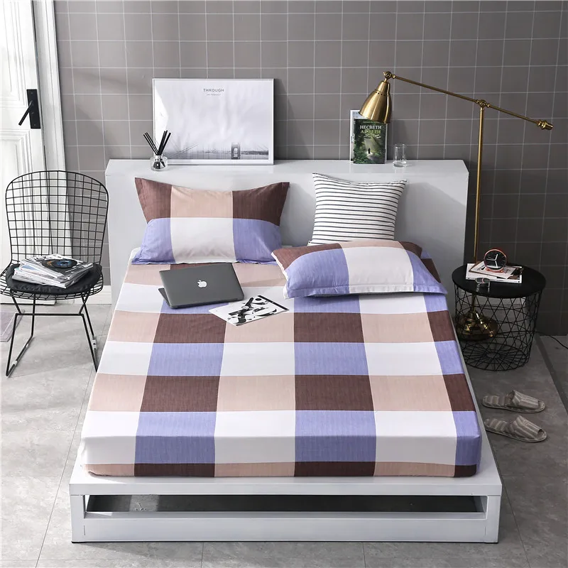 

Cotton Terry Waterproof Mattress Cover Bed Soft Cover Mattress Pad Protector Anti-Mite Fitted Sheet Air-permeable Cover
