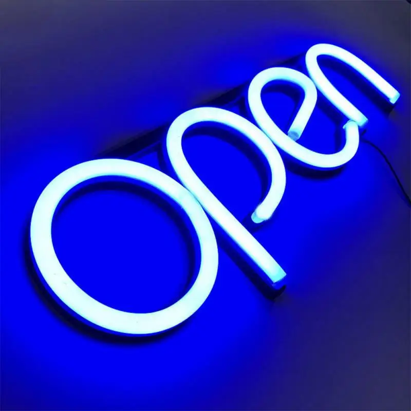 Ультра яркий неоновый многоцветный стиль открытый светодиодный неоновый свет знак rgb письмо окно отображения света для бара, ресторана