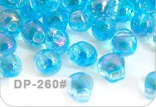 DP260 Tr Aqua AB Taidian Wholesale 3.4mm Transparent Rainbow Japan Glass Drop Seedbeads For DIY Bead Nail Art Decoration 3gramslot