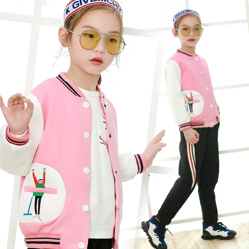 Buy 2018 Teenage Girls Baseball Jackets Girls Spring