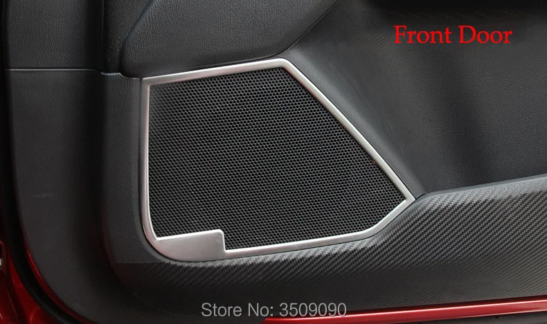 Для Mazda CX-5 CX5- KF дверной динамик звуковое оборудование отделка гарнир рамка кольцо крышка наклейки полоски стайлинга автомобилей