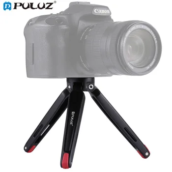 

PULUZ Red Pocket Mini Metal Desktop Tripod Mount with 1/4 inch to 3/8 inch Thread Adapter Screw for DSLR & Digital Camera