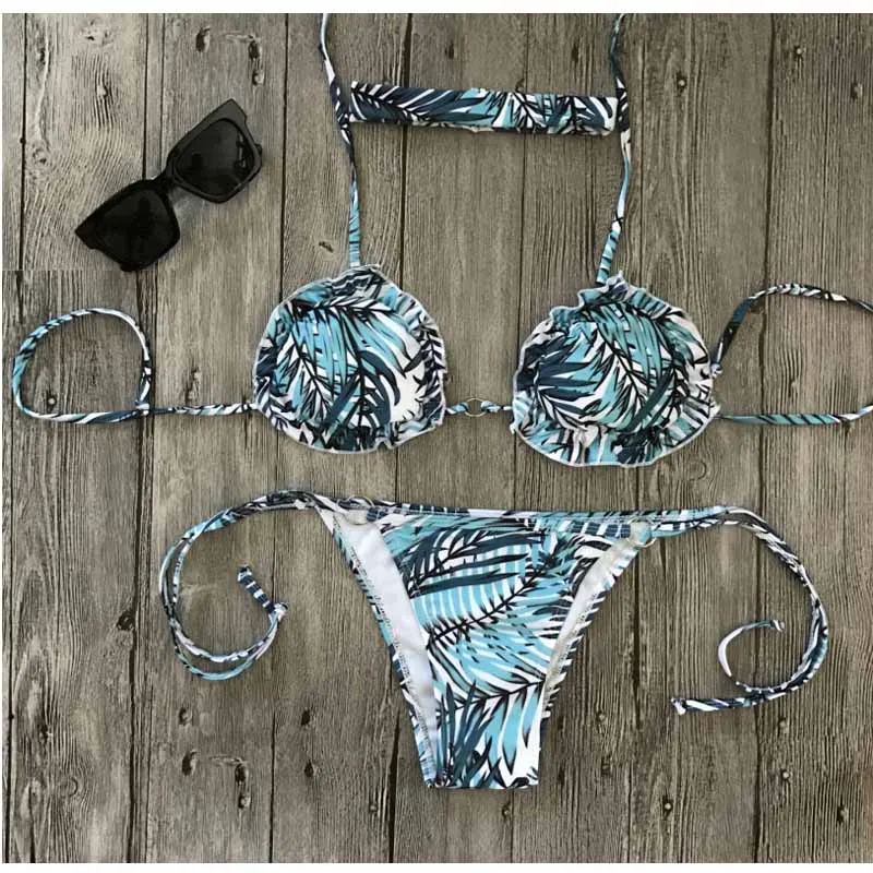 Bamboo Print Couple Swimwear_4