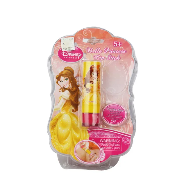 Дисней Игрушки для девочек Детская косметика для девочек безопасная Нетоксичная Увлажняющая губная помада детский блеск для губ Игрушки для девочек Замороженные - Цвет: yellow