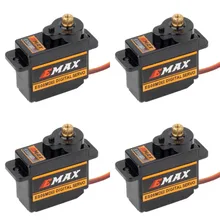 4 шт. EMAX ES08MDII ES08MD II цифровой сервопривод 12g/2,4 kg/Высокоскоростной мини-металлический редуктор