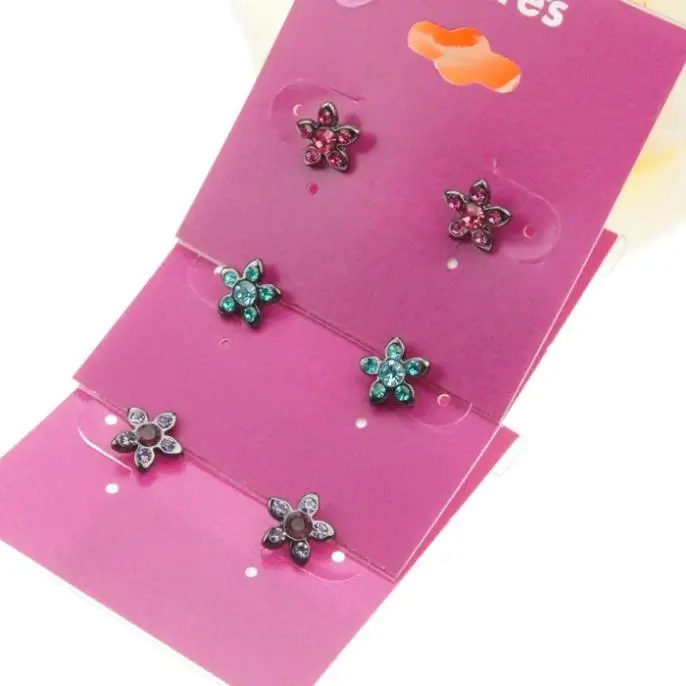 Beautiful blue sky full of diamond earrings DT - 690 |