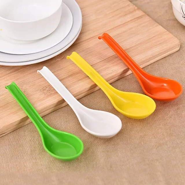 1200pcs Multi Colors Plastic Porridge Spoons For Cooking Soup Spoon