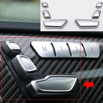 

ABS plastic Seat button cover Decorative Frame Replacement Interior For Mercedes-Benz E C class W212 218 CLS GL