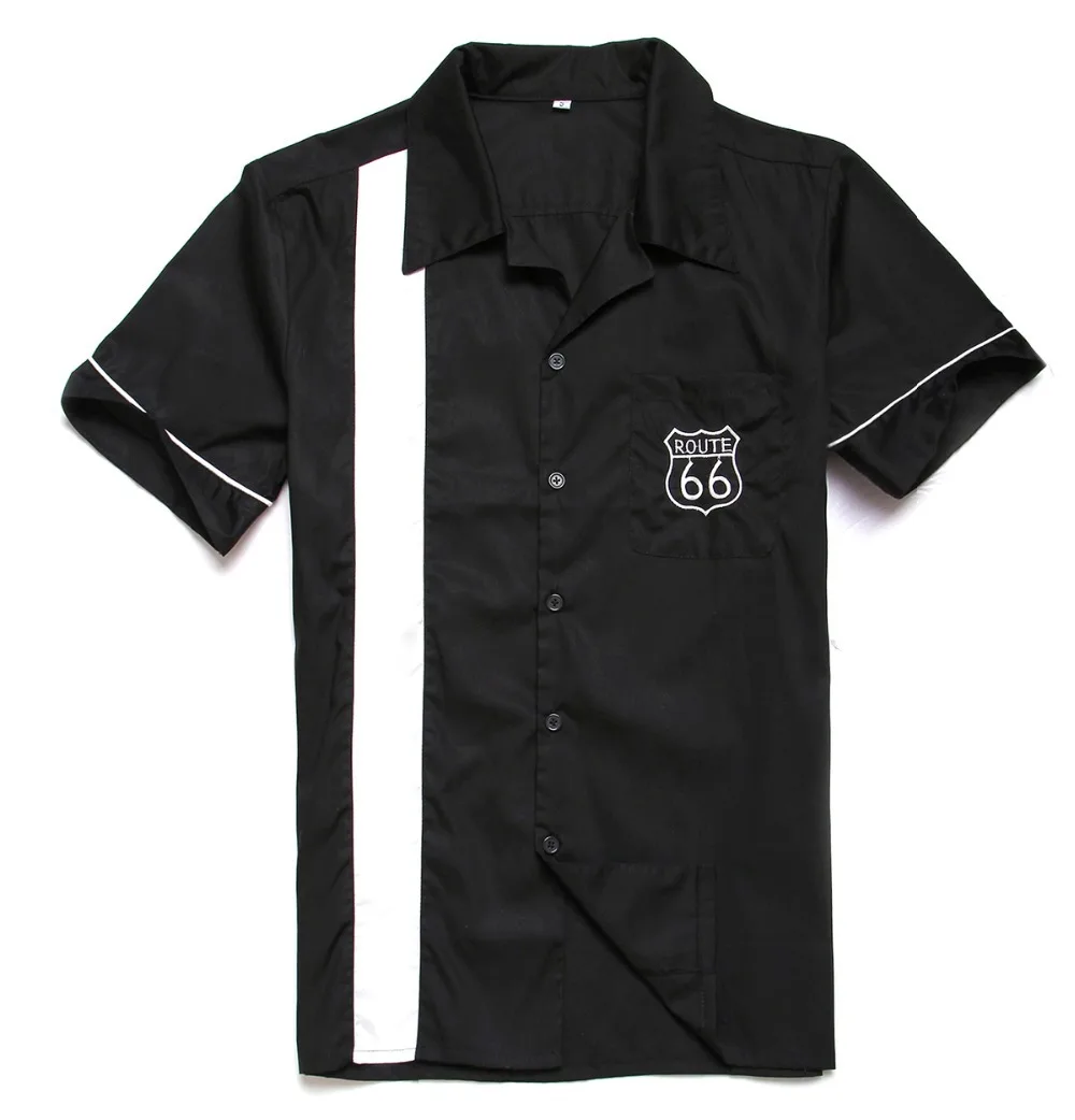 Хлопковая винтажная рубашка с вышивкой в стиле рокабилли хип хоп|top brand shirt|brand