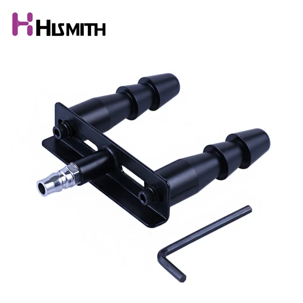 HISMITH металлическая секс машина черный и серебристый двойной Vac u Lock держатель для
