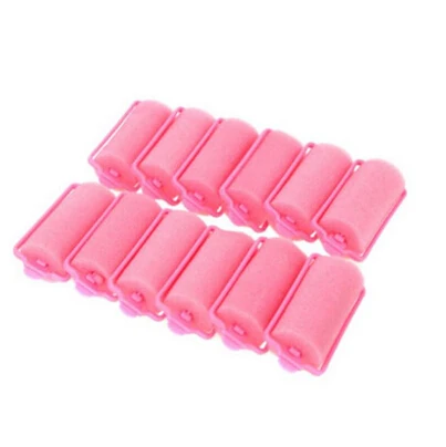 12 X Hair Curler Magic Sponge Foam Cushion Hair Styling Rollers Curler Twist Tool Hot Sale Roller Sponge Curlin
