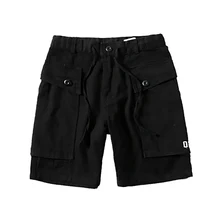 Свободные летние шорты для мужчин в стиле хип-хоп, мужские Модные шорты, шорты для бега, шорты-бермуды с эффектом омбре, укороченные мужские шорты в уличном стиле S6T035