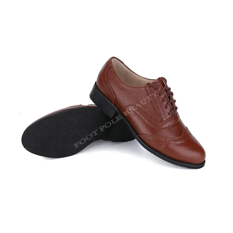 Британский стиль ретро; ручная работа; фирменные мужские туфли из воловьей кожи на толстой подошве; мужские туфли-оксфорды из натуральной кожи - Цвет: brown