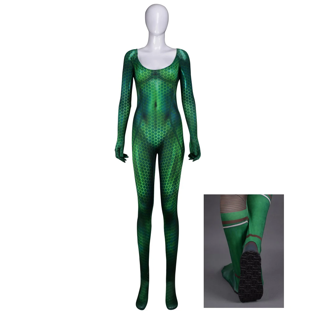 Hand Made Aquaman Queen Mera Cosplay Costume Mask Helmet Halloween Accessories