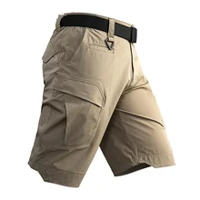 Новые летние тактические мужские шорты-карго шорты быстросохнущие легкие армейские военные шорты для улицы военные шорты-E