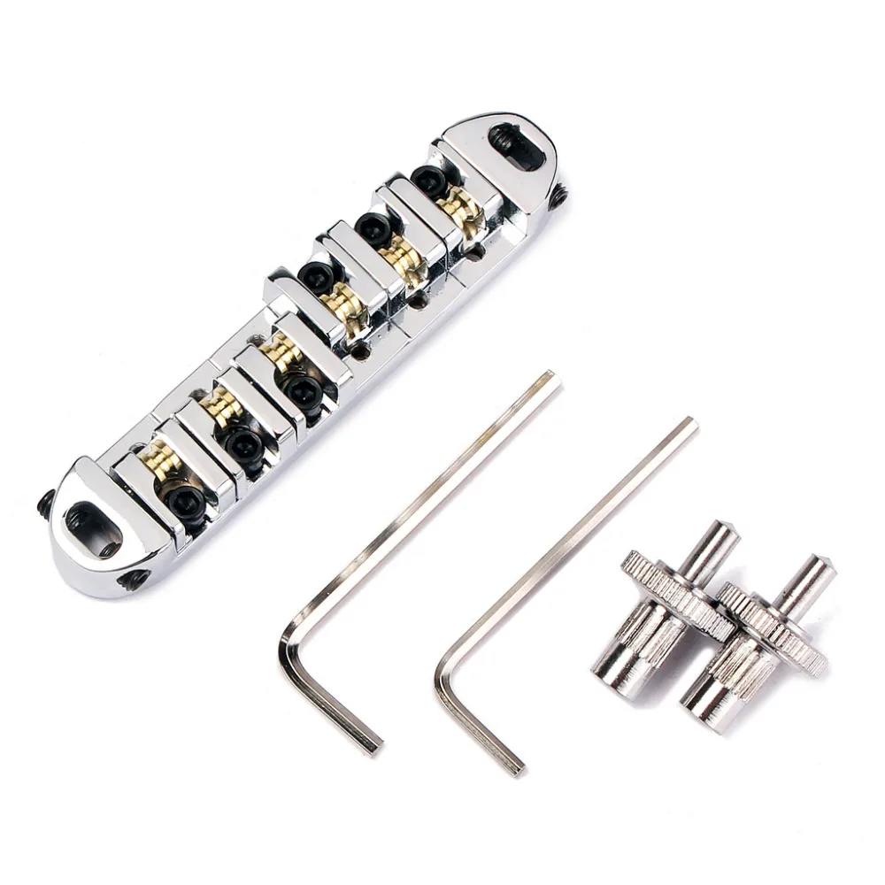 

High Quality Chromeplate Guitar Bridge Roller Zinc Alloy Adjustable for Guitar