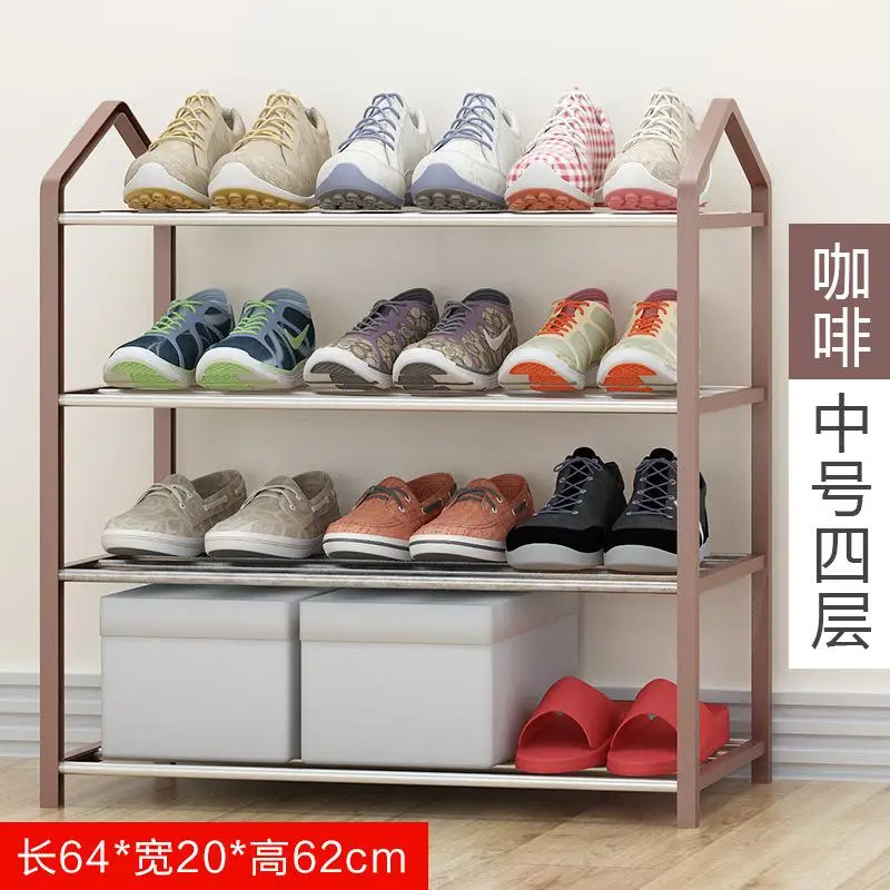 Простая домашняя экономичная Многоуровневая стойка для обуви dormitory Пылезащитная обувь для хранения пространства в сборе маленькая полка для обуви - Цвет: NO10