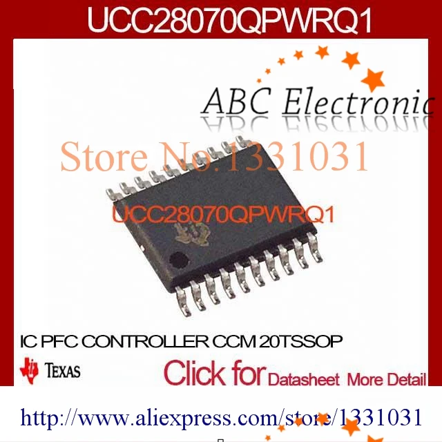 UCC28070QPWRQ1 IC PFC CONTROLLER CCM 20TSSOP UCC28070QPWRQ1 28070