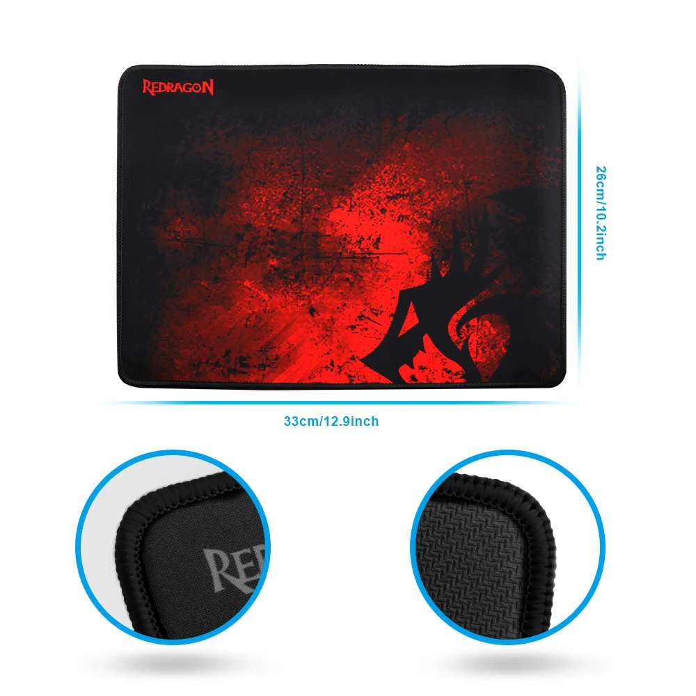 Redragon S107 USB игровая мембрана RGB клавиатура Коврик для мыши комбо 104 клавиш 3200