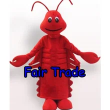 EMS отправка Взрослый красный лангуст Рождественская еда маскарадный костюм красный креветок Лобстер морская еда маскотт наряд костюм кунг-фу панды SW146