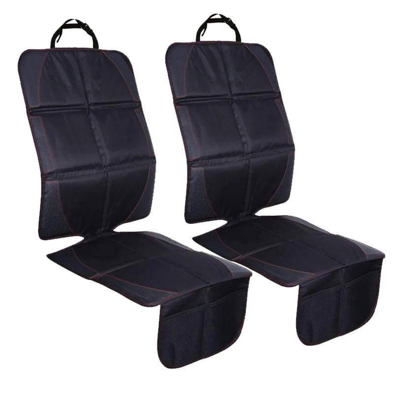 

2pcs 123x48cm Car Seat Protective Mats Leather + Oxford + Cotton Auto Car Protector Baby Kids Seat Pads for Car Protection
