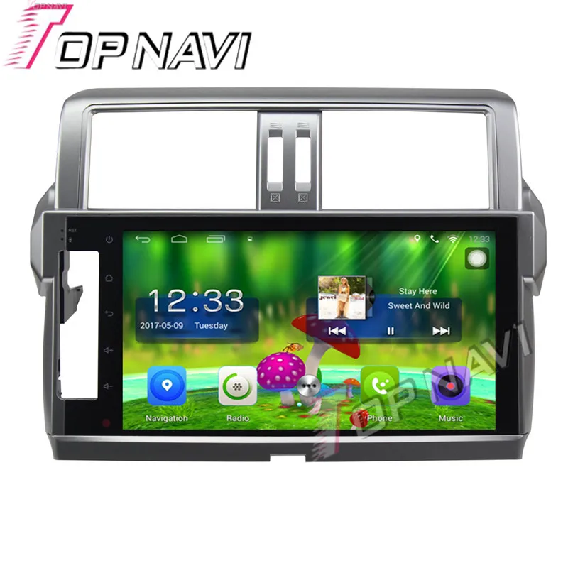 Topnavi 10 1 Quad Core Android 6 0 Car GPS Navigation For TOYOTA Parado 2014 font