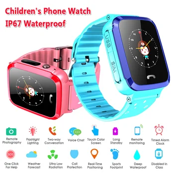 

V59 Smart Watchs for Kids GPS/LSB Base Station Positioning Anti-Lost Monitor Tracker with Camera IP67 SOS Child Watch Students