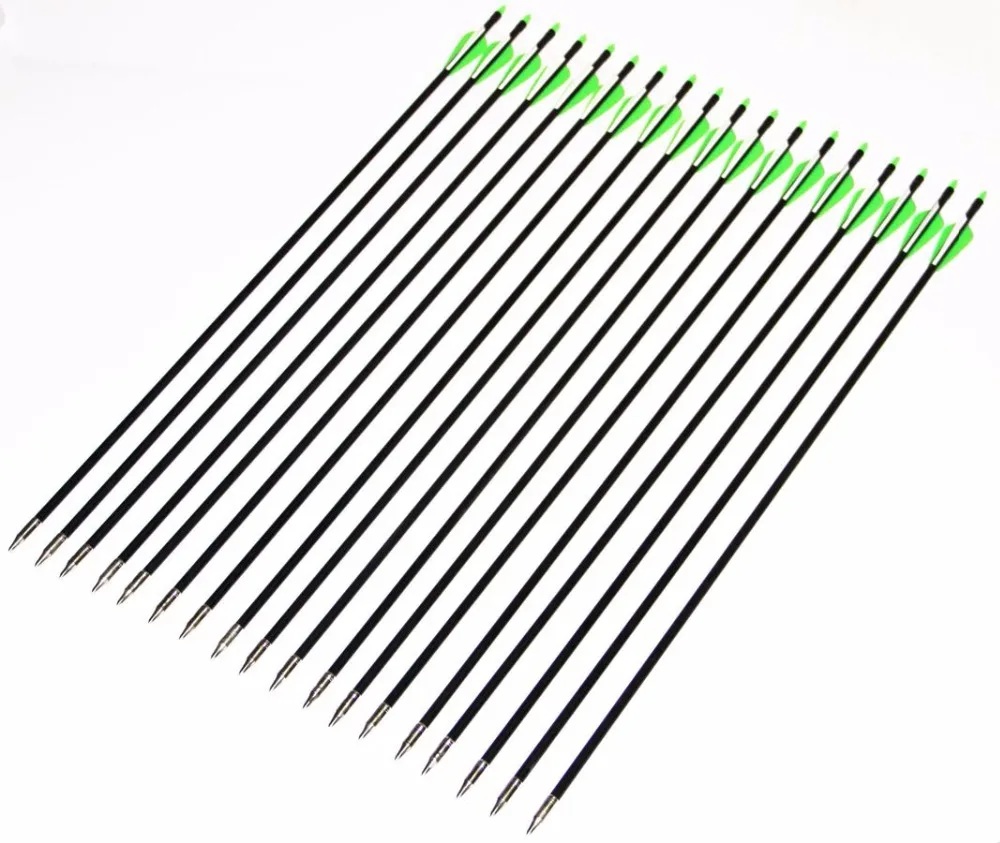 

18/25/36pcs Target Practice Steel Point Fiberglass Arrow 82cm 30-80ibs Hunter Arrowhead Archery Arrows for Shooting Hunting Bow