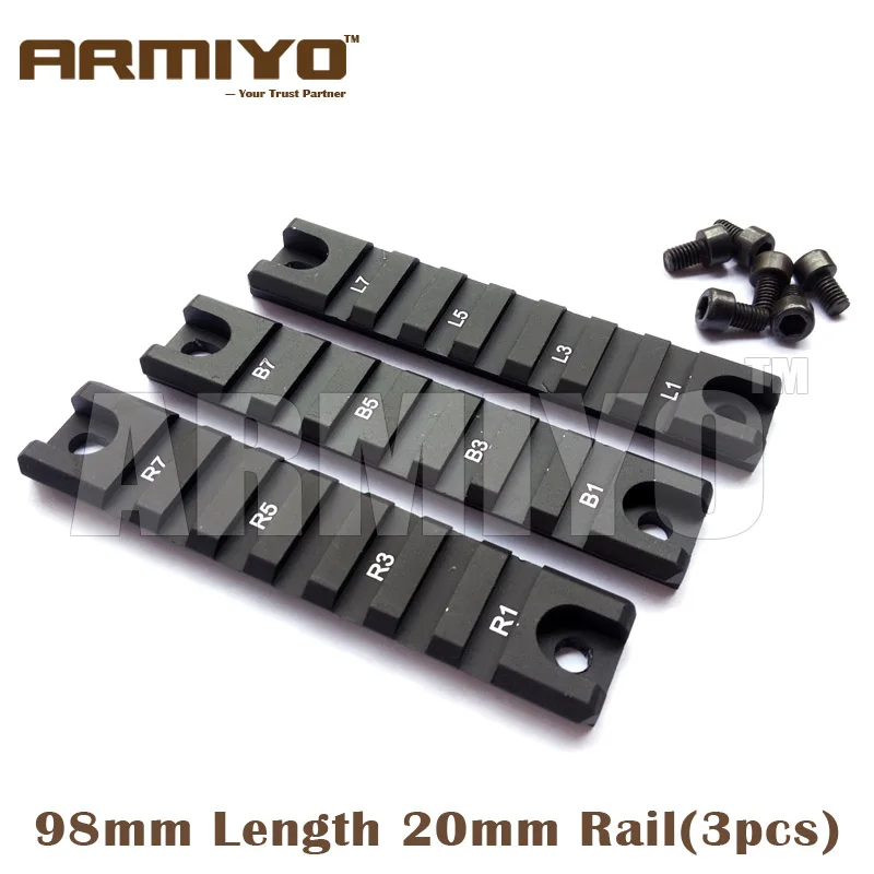 Armiyo G36 36C 20mm Picatinny Short Gun Rail Base Rack Mount Set (3pcs ...