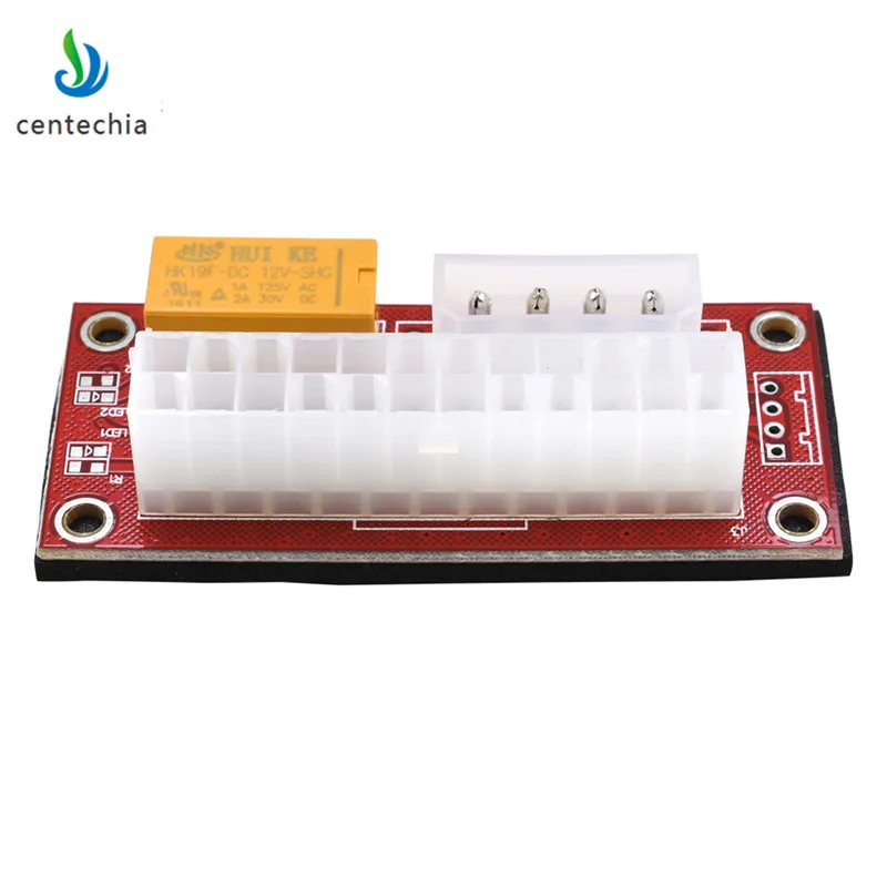 Centechia Newest ADD2PSU VER004 ATX 24Pin Molex 4Pin SATA Dual PSU Power Supply Sync Starter Extender Card For Miner Mining