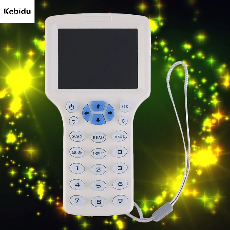 

Kebidu 9 Frequency RFID Copier ID IC Reader Writer Smart Copy Encrypted NFC Duplicator Programmer USB NFC UID Tag Key Card
