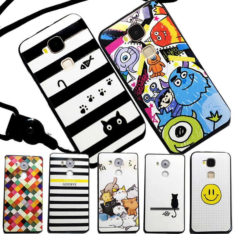 SHELI For Huawei Mate 7 Case Cover Silicone Fashion Soft TPU Mate7 3D Phone Cute 100% |