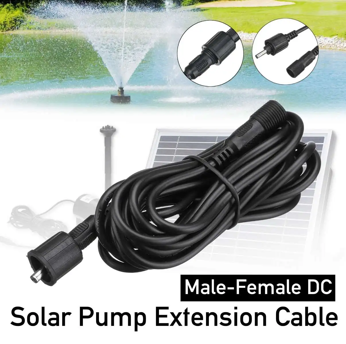 

3 Meter DC Male-Female Connector Cable Wire for Solar Pump