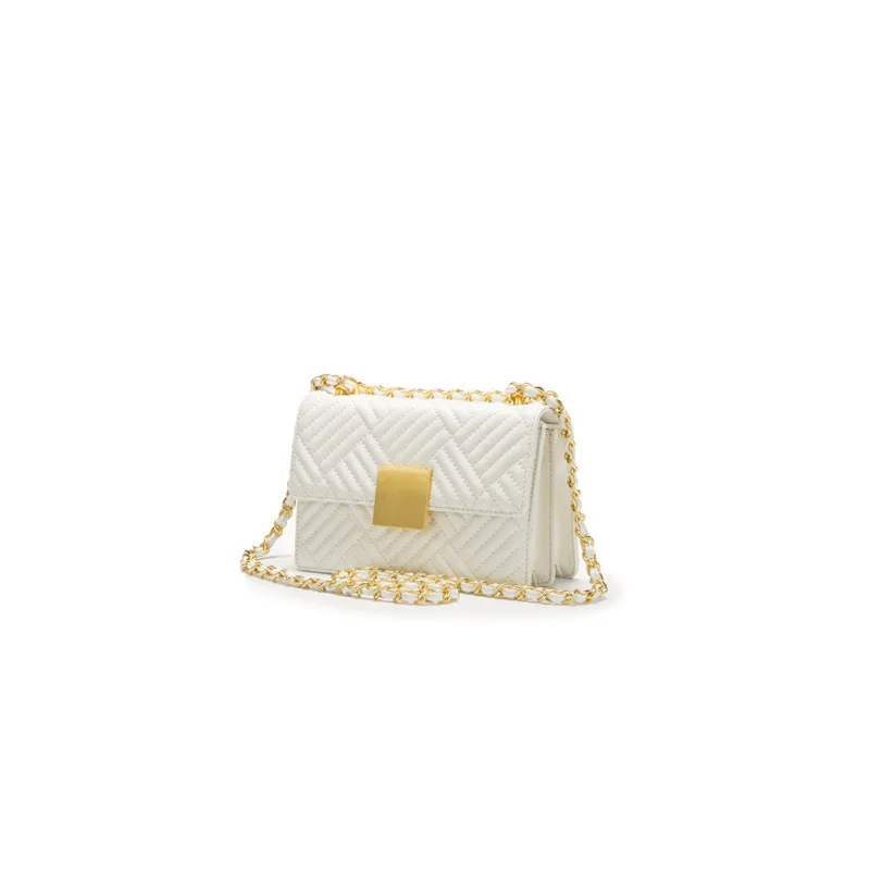 

LOVELY Small Bag Woman 2019 Diamond Lattice Chain Package Genuine Leather Package