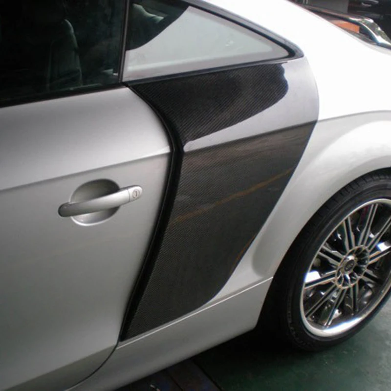 R8 Стиль для Audi TT 8J углеродное волокно боковой двери крыло эмблема 2008~ 2013