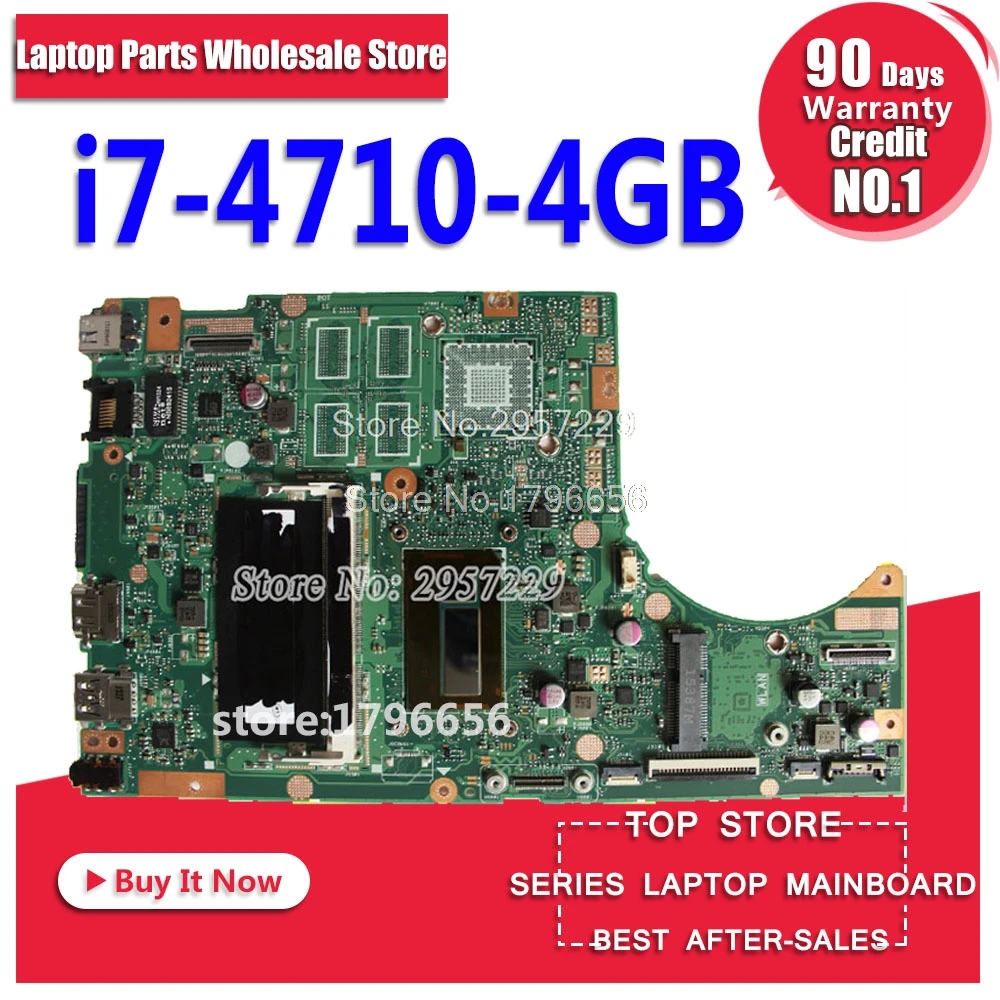 Оригинальная материнская плата для For Asus TP500L TP500LA TP500LN REV2.0 с I7 4710U встроенной