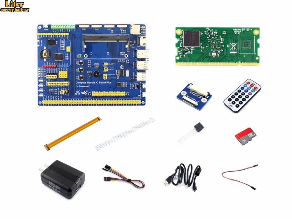 

Raspberry Pi Compute Module 3 Lite Development Kit Type A With Compute Module 3 Lite Power Adapter Micro SD card, Camera cable