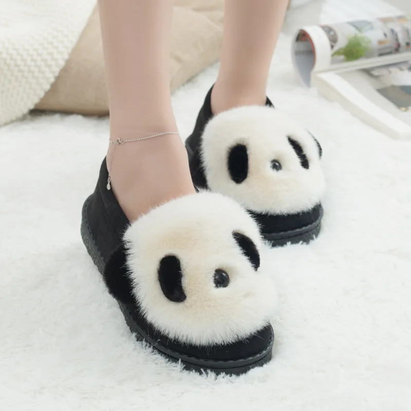 fur platform moccasins