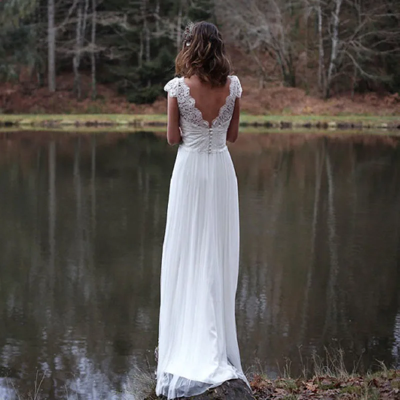 LORIE Bech Boho wedding Dress Bridal (2)