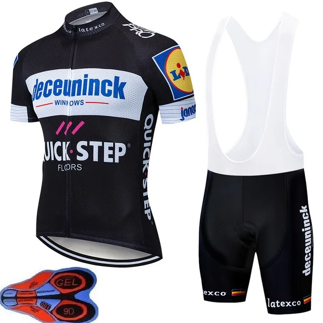 

2019 Summer QUICK STEP Cycling Jersey Set Breathable Team Racing Sport Bicycle Jersey Mens Cycling Clothing Short Bike Jersey
