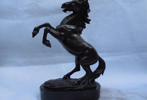 

150401 S0834 14 Western European Copper Bronze Carving Run quickly Steed Horse art Statue discount 30% (C0324)
