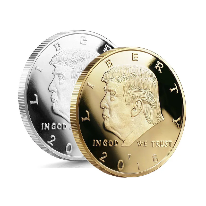 Президент Дональд Трамп позолоченный Орел памятная монета бутик американская памятная Новая монета